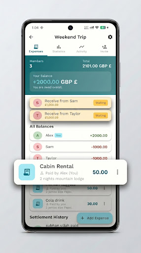 SettleMate: Split Expenses screenshot