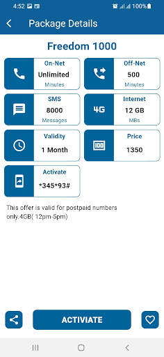 All Networks Packages 2026 screenshot