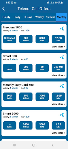 All Networks Packages 2026 screenshot